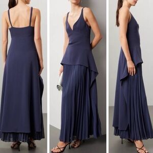 SIMKHAI Sequoia Sleeveless V Neck Midi Dress